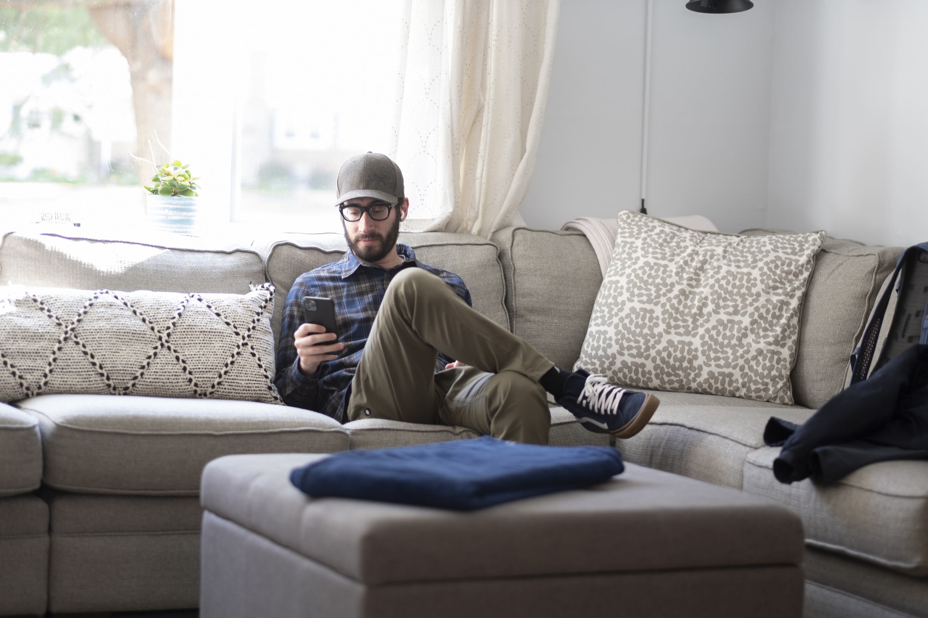 Man on cell phone