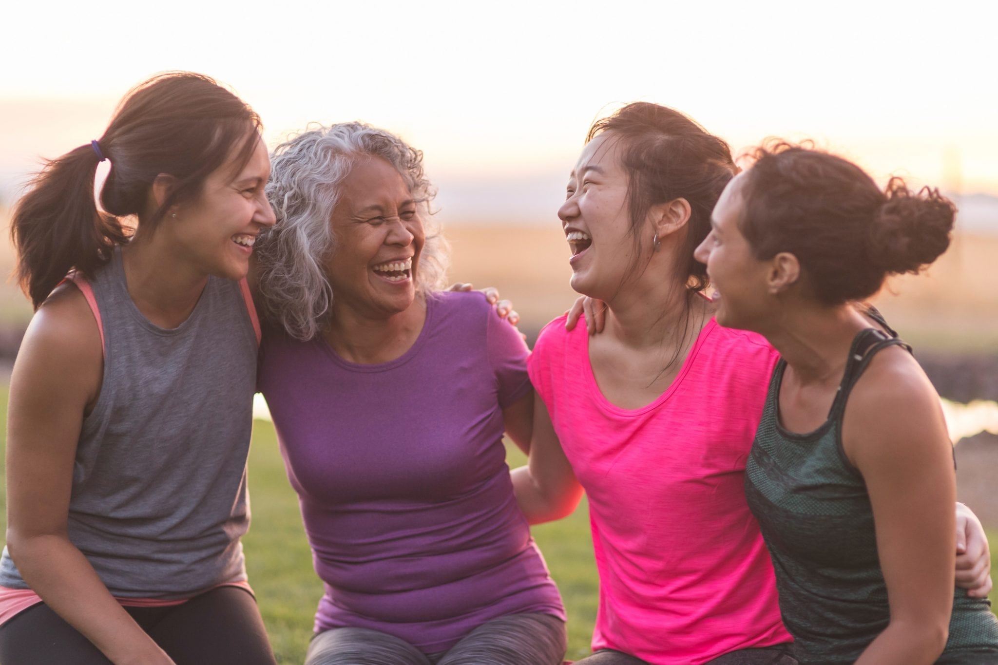Women working out