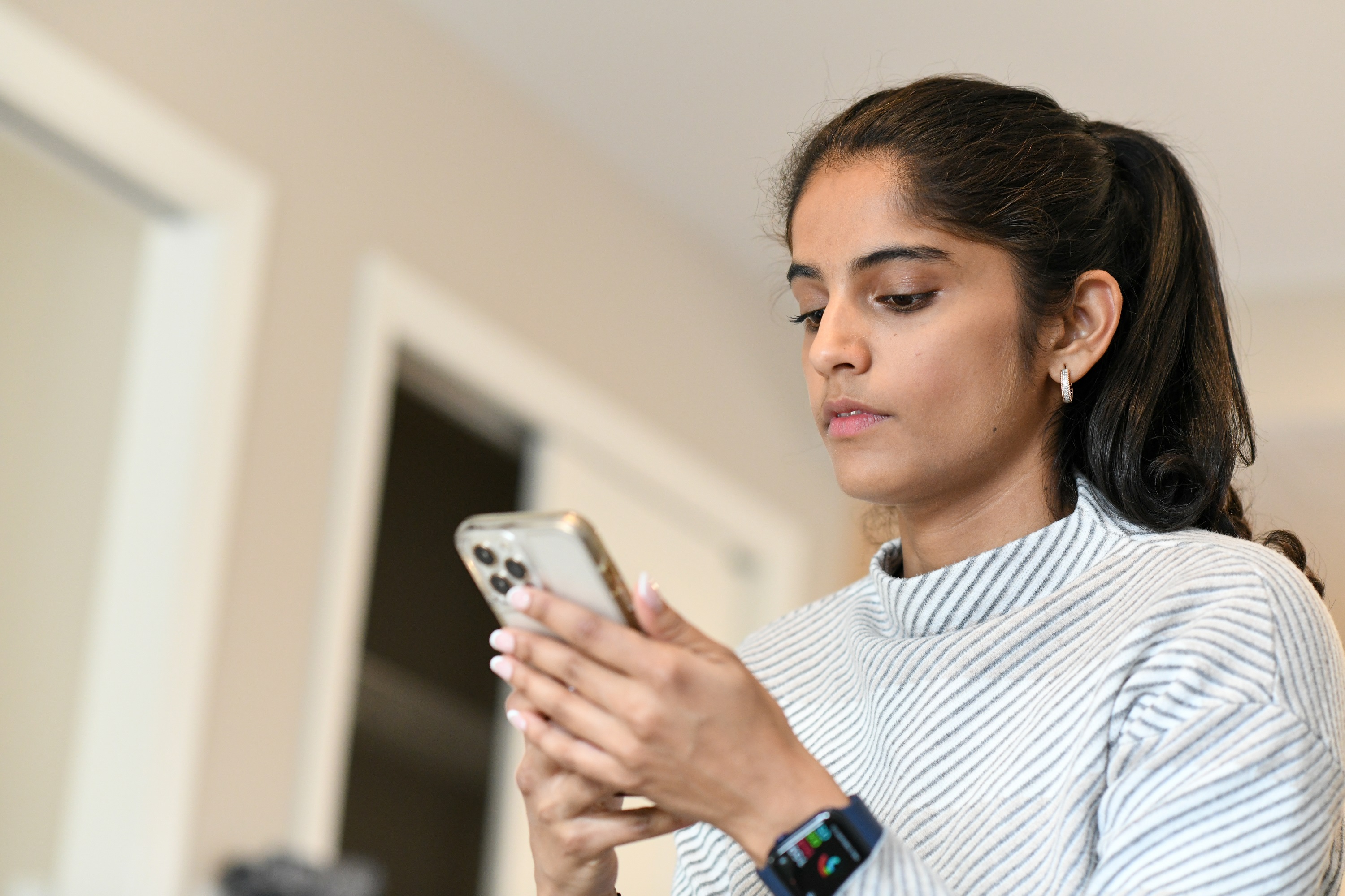 Woman on cell phone