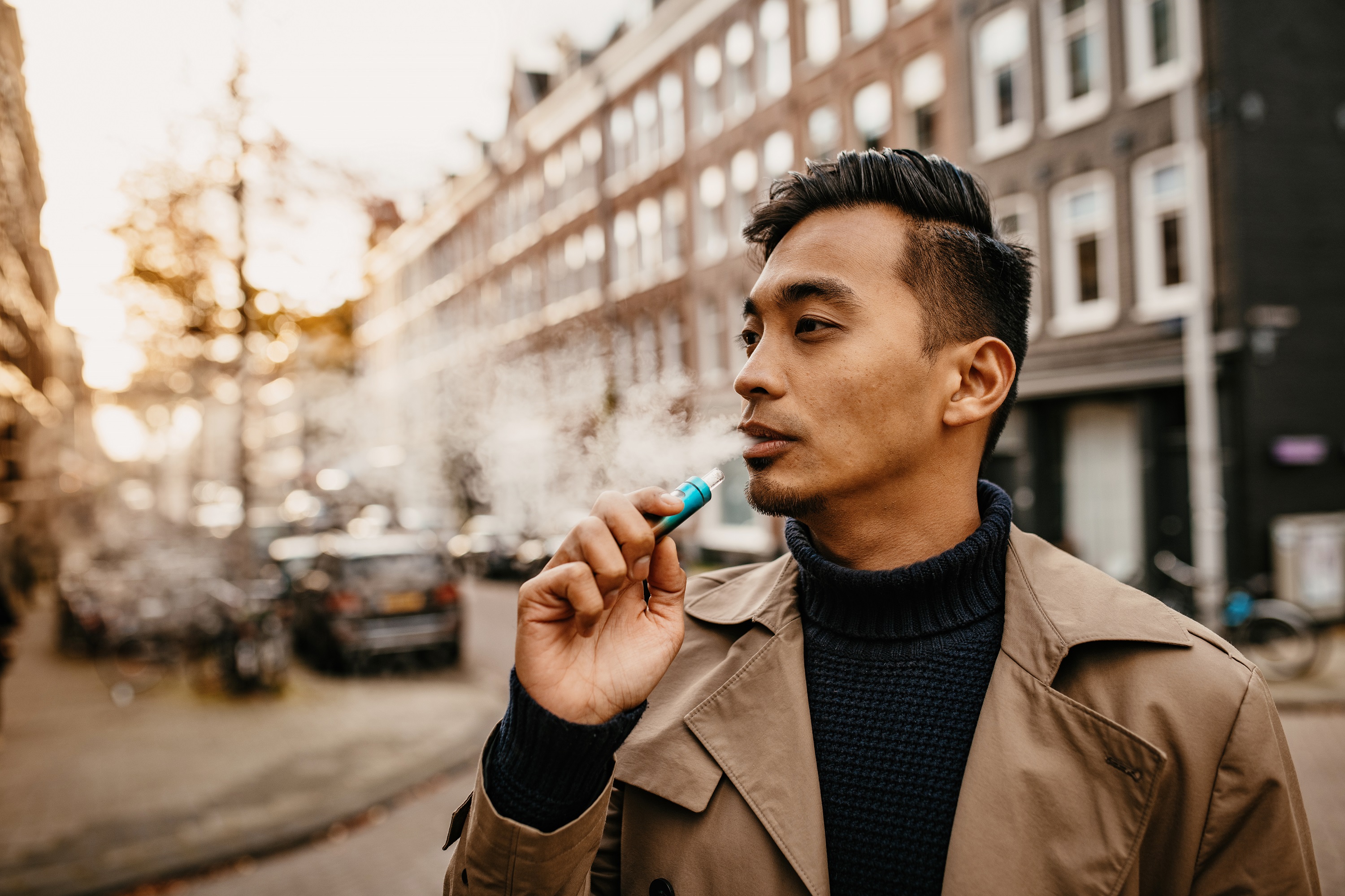 person smoking
