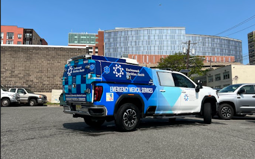 Hackensack Meridian Health's EMS vehicle 