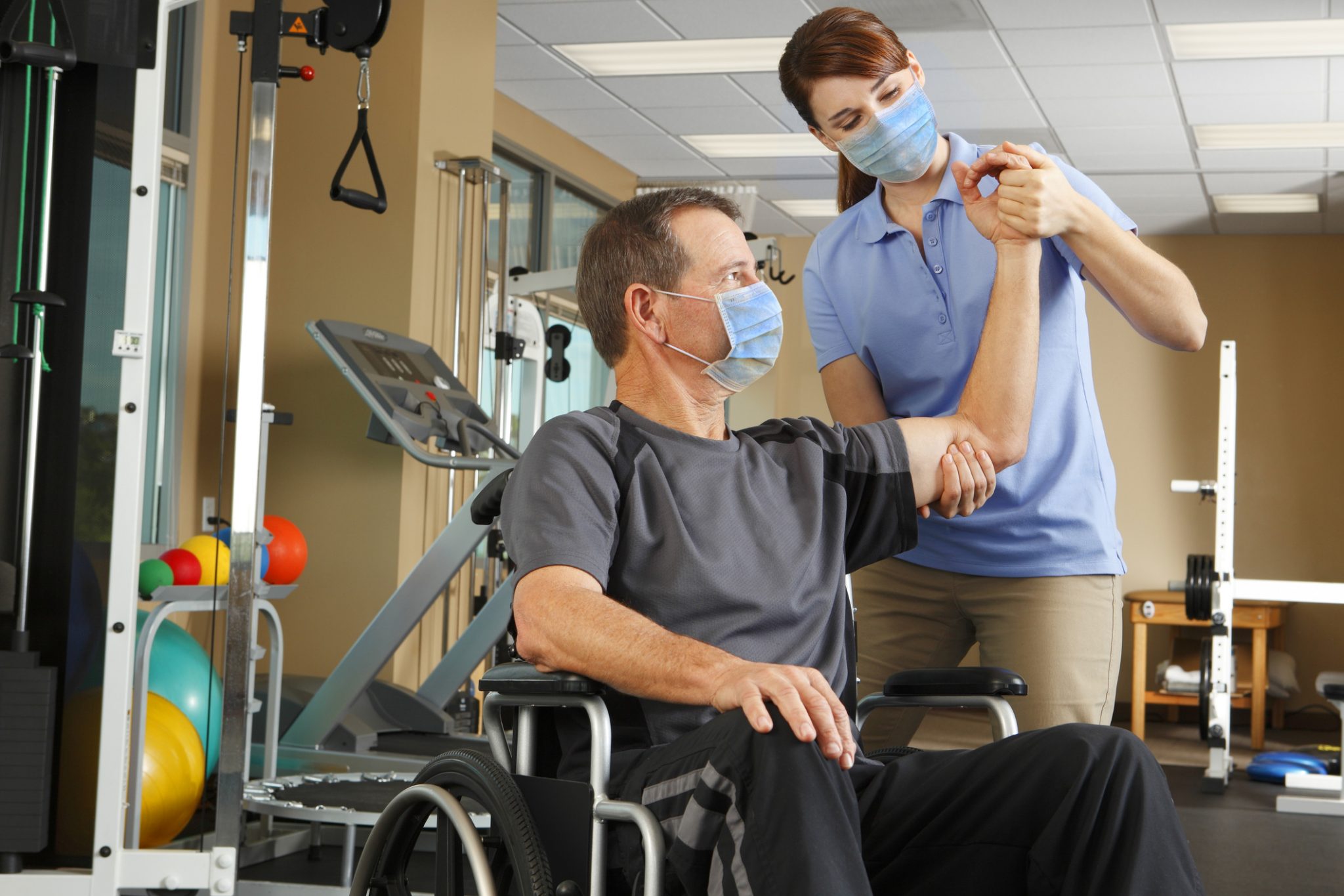 Male Patient at Rehab